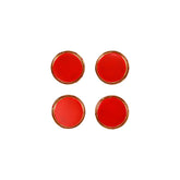 Florentine Wooden Accessories Red & Gold Coasters - Set Of 4